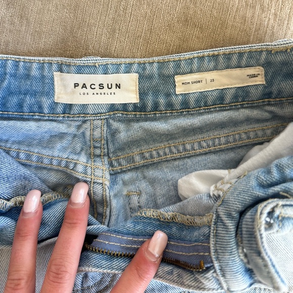PacSun Dual Denim Mom Short Size 23 - Picture 4 of 6